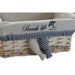 Basket set DKD Home Decor Spirals Mediterranean 48 x 38 x 13 cm - Баня<<<Дом Градина<<<BigBuy&&&Аксесоари и