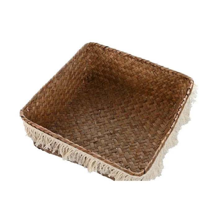 Basket set Home ESPRIT Natural Fibre Boho Worn 26 x 26 x 10 cm - Баня<<<Дом Градина<<<BigBuy&&&Аксесоари и