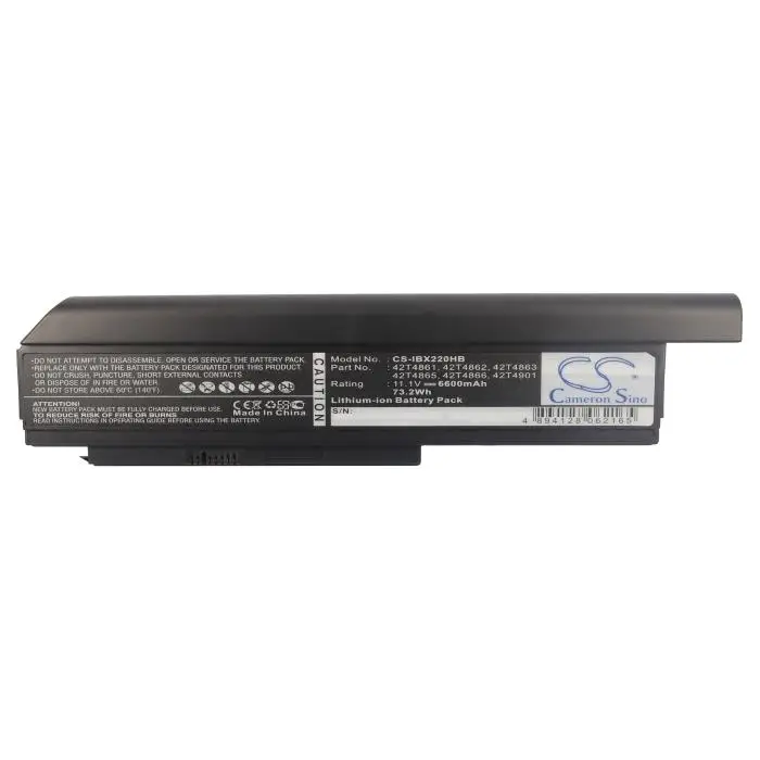 Батерия за лаптоп LENOVO Thinkpad X220 X230 42T4862 11,1V 6600mAh CAMERON SINO - Батерии за лаптопи<<<Батерии и зарядни