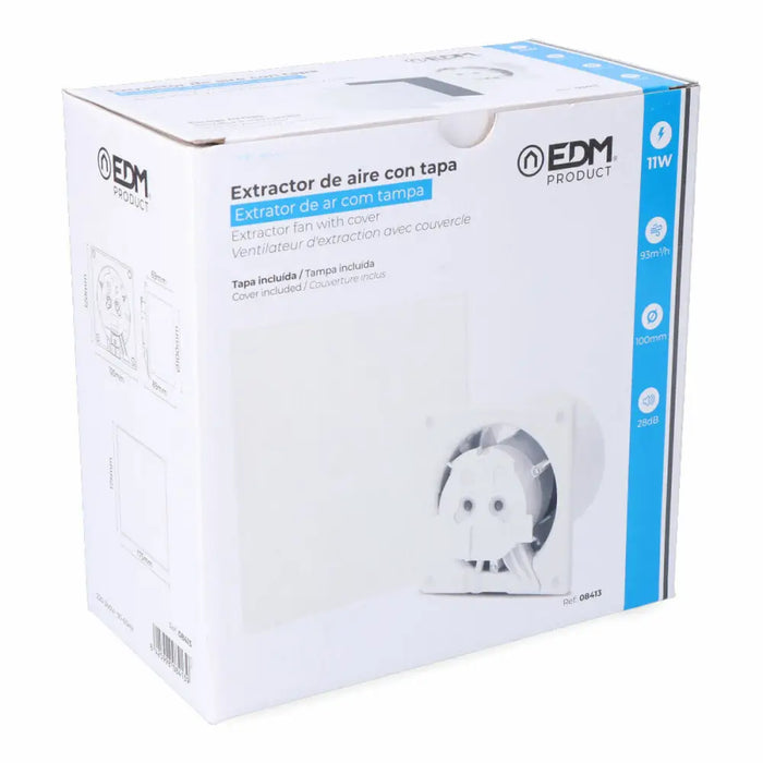 Bath extractor EDM 08413 11 W Ø 10 cm - Баня<<<Дом Градина<<<BigBuy&&&Вентилации<<<Баня<<<Дом Градина<<<BigBuy