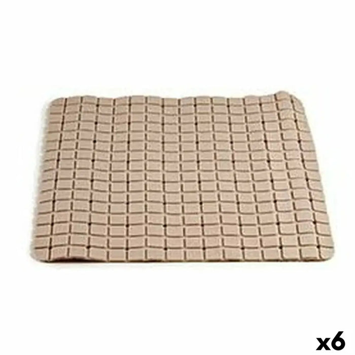 Bath rug Berilo Beige PVC 0,03 x 50 x 50 cm (6 Units) - Баня<<<Дом Градина<<<BigBuy&&&Завеси и килими<<<Баня<<<Дом