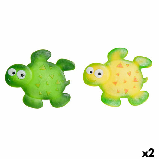 Bath rug DKD Home Decor 11,5 x 1 x 10 cm Green Yellow Children’s Tortoise PVC 10 cm (2 Units) - Баня<<<Дом