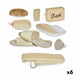 Bath Set Berilo Brown 30 x 6,5 x 30 cm Basket (6 Units) - Баня<<<Дом Градина<<<BigBuy&&&Аксесоари и
