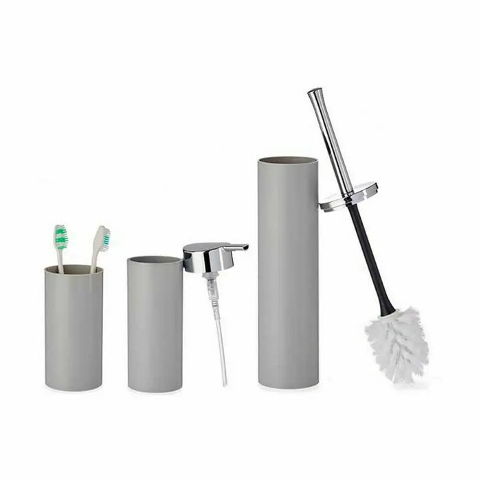 Bath Set Berilo Grey Plastic 16,5 x 8 x 32,5 cm (8 Units) - Баня<<<Дом Градина<<<BigBuy&&&Аксесоари и