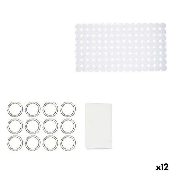Bath Set Berilo White PVC Polyethylene EVA 28 x 42 x 6 cm (12 Units) - Баня<<<Дом Градина<<<BigBuy&&&Аксесоари и