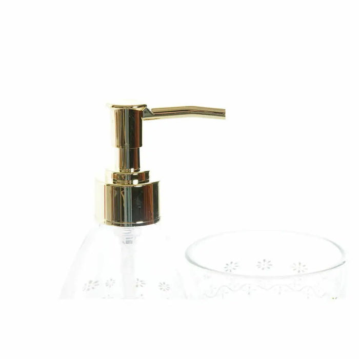 Bath Set DKD Home Decor Golden Crystal ABS Plastic Leaf of a plant 9 x 9 x 18 cm - Баня<<<Дом