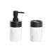 Bath Set DKD Home Decor White Black White/Black Metal Resin Modern 7,2 x 7,2 x 16,4 cm - Баня<<<Дом