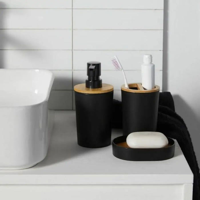 Bath Set TODAY HOY Black Plastic Modern (6 Units) - Баня<<<Дом Градина<<<BigBuy&&&Аксесоари и кранчета<<<Баня<<<Дом