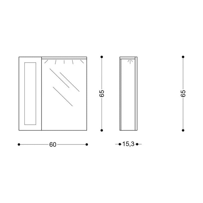 BATHROOM CABINET WITH LILY HEIGHT MIRROR - Мебели<<<Мебели и огледала за баня<<<Баня<<<Praktiker&&&Мебели за