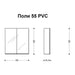 BATHROOM CABINET WITH MIRROR HEIGHT POLI 55 - Мебели<<<Мебели и огледала за баня<<<Баня<<<Praktiker&&&Мебели за