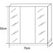 BATHROOM CABINET WITH MIRROR INTER CERAMIC ELMIRA - Мебели<<<Мебели и огледала за баня<<<Баня<<<Praktiker&&&Мебели за