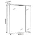 BATHROOM CABINET WITH MIRROR INTER CERAMIC MONZA - Мебели<<<Мебели и огледала за баня<<<Баня<<<Praktiker