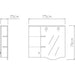 BATHROOM CABINET WITH MIRROR LEFT VICARD ELEKTRA - Мебели<<<Мебели и огледала за баня<<<Баня<<<Praktiker&&&Мебели за