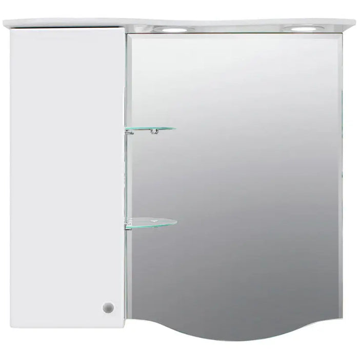 BATHROOM CABINET WITH MIRROR LEFT VICARD ELEKTRA - Мебели<<<Мебели и огледала за баня<<<Баня<<<Praktiker&&&Мебели за