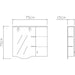 BATHROOM CABINET WITH MIRROR RIGHT VICARD ELEKTRA - Мебели<<<Мебели и огледала за баня<<<Баня<<<Praktiker&&&Мебели за