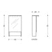 BATHROOM CABINET WITH MIRROR TINA HEIGHT - Мебели<<<Мебели и огледала за баня<<<Баня<<<Praktiker&&&Мебели за