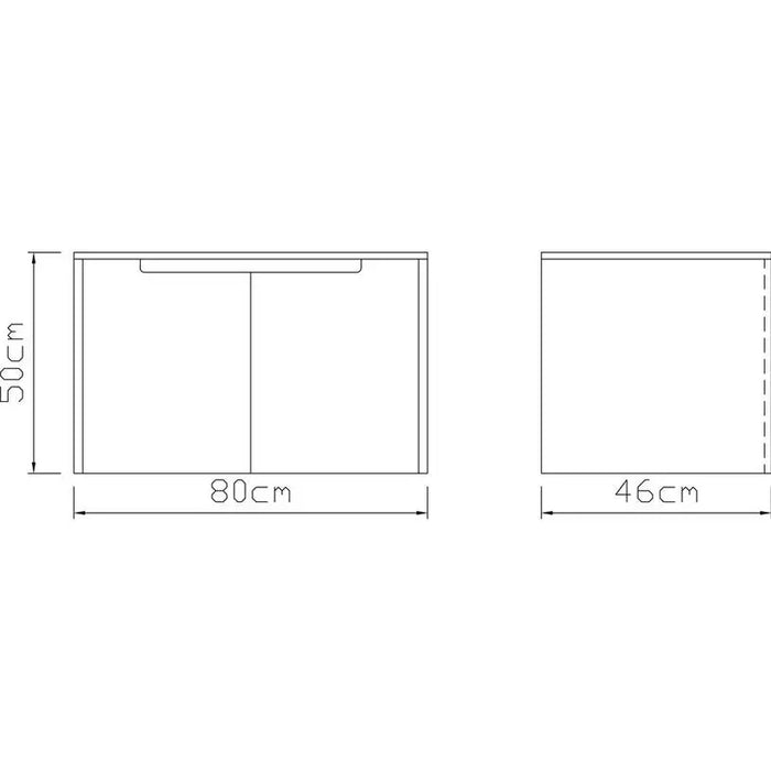 BATHROOM CABINET WITH VICARD NAOMI WASHBASIN - Мебели<<<Мебели и огледала за баня<<<Баня<<<Praktiker&&&Мебели за