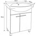 BATHROOM CABINET WITH WASHBASIN INTER CERAMIC CAIRO - Мебели<<<Мебели и огледала за баня<<<Баня<<<Praktiker&&&Мебели за