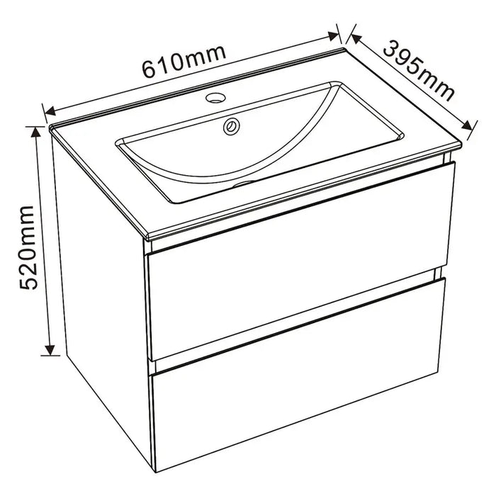 BATHROOM CABINET WITH WASHBASIN INTER CERAMIC MONZA - Мебели<<<Мебели и огледала за баня<<<Баня<<<Praktiker