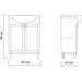 BATHROOM CABINET WITH WASHBASIN VICARD Dublin - Мебели<<<Мебели и огледала за баня<<<Баня<<<Praktiker&&&Мебели за