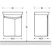 BATHROOM CABINET WITH WASHBASIN VIVI HEIGHT - Мебели<<<Мебели и огледала за баня<<<Баня<<<Praktiker&&&Мебели за