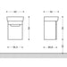 BATHROOM CABINET WITH WASHBASIN VYSOTA LUNA 40 - Мебели<<<Мебели и огледала за баня<<<Баня<<<Praktiker&&&Мебели за