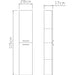BATHROOM COLUMN VICARD NIKO - Мебели<<<Мебели и огледала за баня<<<Баня<<<Praktiker&&&Мебели за