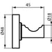 BATHROOM HANGER SINGLE IDEALSTANDARD IOM - Аксесоари за баня<<<Аксесоари за баня<<<Баня<<<Praktiker&&&Аксесоари за