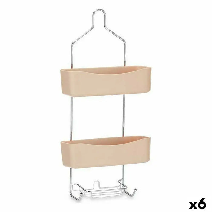 Bathroom Shelves Berilo Beige Metal Plastic 28 x 60 x 14 cm (6 Units) - Баня<<<Дом Градина<<<BigBuy&&&Аксесоари и