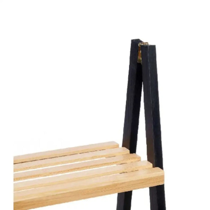 Bathroom Shelves Berilo Black Natural 40,3 x 81,5 x 30 cm - Баня<<<Дом Градина<<<BigBuy&&&Аксесоари и