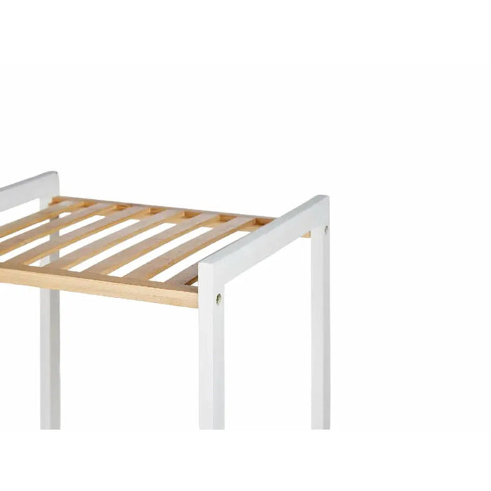 Bathroom Shelves Berilo White Natural 35 x 30 x 100 cm 35,2 x 100,2 x 30,2 cm - Баня<<<Дом Градина<<<BigBuy&&&Аксесоари