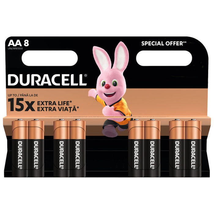 BATTERIES 8 DURACELL AA BASIC - Батерии<<<Батерии и фенери<<<Осветление<<<Praktiker&&&Батерии<<<Източници на