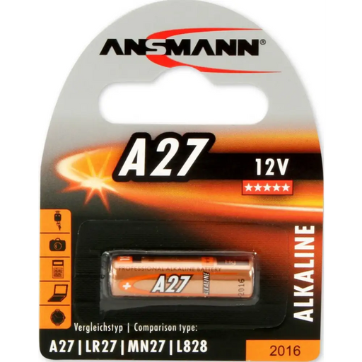 Batteries ANSMANN 12V A27 1B ANS 1516-0001 - Батерии<<<Аксесоари за телевизори<<<Аксесоари<<<TechMart&&&Батерии<<<Фото