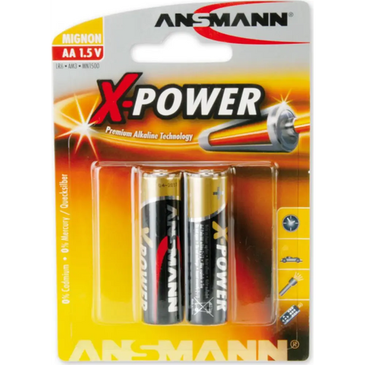 Batteries ANSMANN LR06 X-POWER ANS 2B 5015613 - Батерии<<<Аксесоари за телевизори<<<Аксесоари<<<TechMart