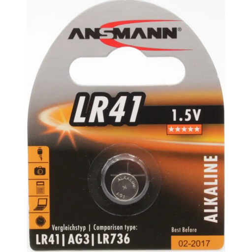 Batteries ANSMANN LR41 G3 ANS 1.5V 5015332 - Батерии<<<Аксесоари за телевизори<<<Аксесоари<<<TechMart&&&Батерии и