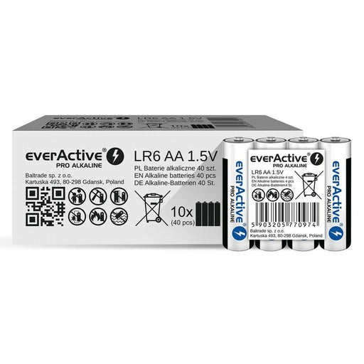 Batteries EverActive LR6 AA 1,5 V (4 Units) - Алкални батерии<<<Електроника Батерии<<<Компютри|
