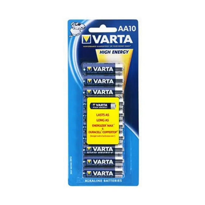 Batteries Varta High Energy AA 10-pack (10 Pieces) - Електроника Батерии<<<Компютри| Електроника<<<BigBuy&&&Алкални