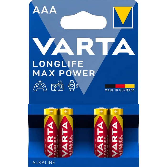 Batteries Varta LONGLIFE MAX POWER AAA BLI 4 - Батерии<<<Аксесоари за