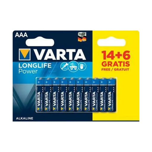 Batteries Varta Longlife Power (20 Pieces) - Електроника Батерии<<<Компютри| Електроника<<<BigBuy&&&Алкални