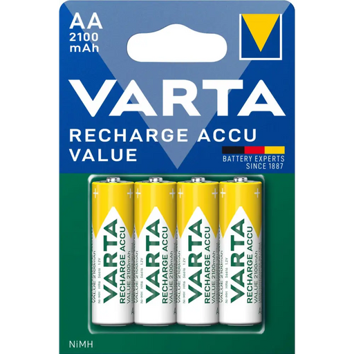 Batteries Varta RECH.ACCU VALUE AA 2100mAh BLI 4 - Батерии<<<Аксесоари за