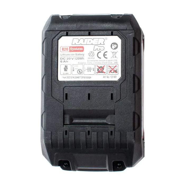 BATTERY AND CHARGER 20 V 6 AH RAIDER PRO R20 SYSTEM - Батерии и зарядни<<<Шлайф машини<<<Инструменти и