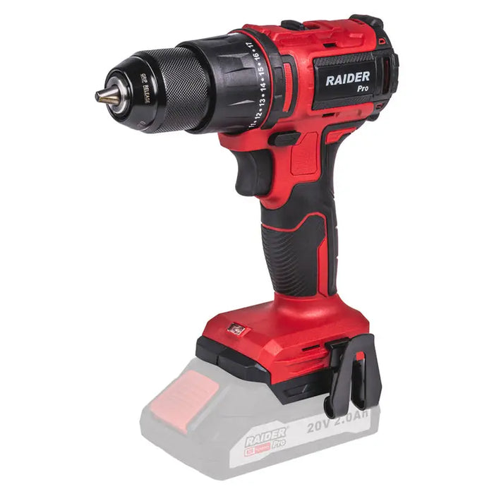 BATTERY BRUSHLESS DRILL RAIDER PRO RDP-YBD20 20 V 40.00 nm WITHOUT BATTERY AND CHARGER - Акумулаторни бормашини и