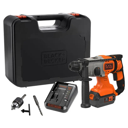BATTERY BRUSHLESS PUNCH BLACK&DECKER BCD900M1K-QW 18 V 1.20 J SDS PLUS NUMBER OF BATTERIES 1 4.00 Ah CASE