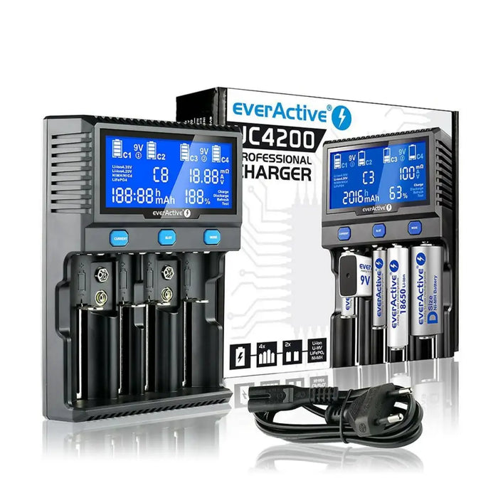 Battery charger EverActive UC-4200 - Зарядни за Батерии<<<Електроника Батерии<<<Компютри|