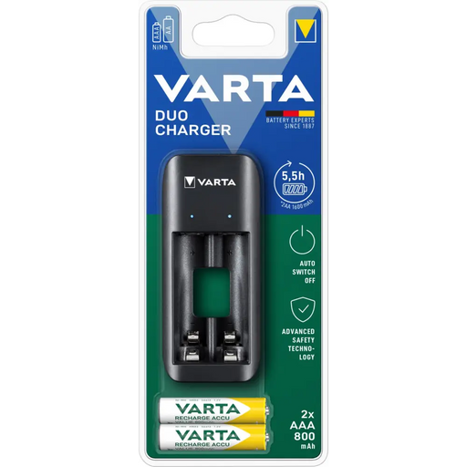Battery charger Varta VALUE USB DUO CHARGER BLI 1 + 2x 56703 AAA - Батерии<<<Аксесоари за