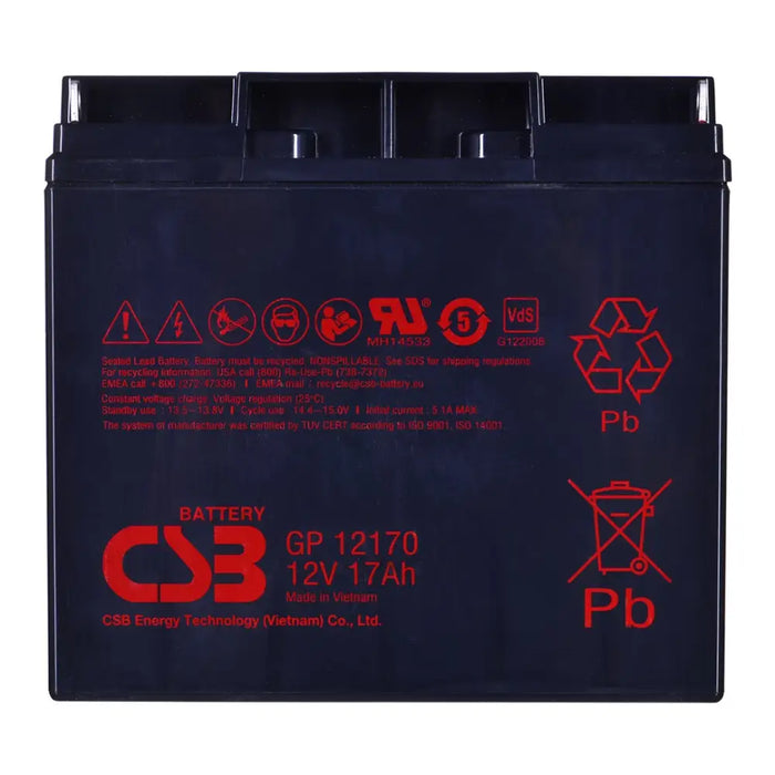 Battery CSB GP12170B1 17Ah/12V - BatteriesZSI-AKU<<<Emergency power systemZSI<<<ActionPL