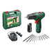 BATTERY DRILL BOSCH EASYDRILL 1200 12 V 30.00 nm NUMBER OF BATTERIES 2 1.50 Ah SUITCASE - Акумулаторни бормашини и