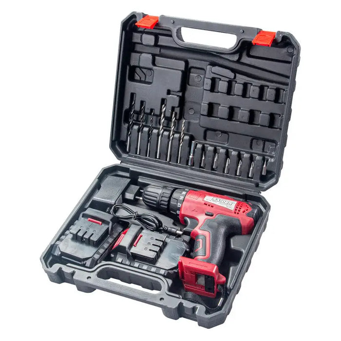 BATTERY DRILL RAIDER RD-CDL34 12 V 24.00 nm NUMBER OF BATTERIES 2 1.50 Ah SUITCASE - Акумулаторни бормашини и
