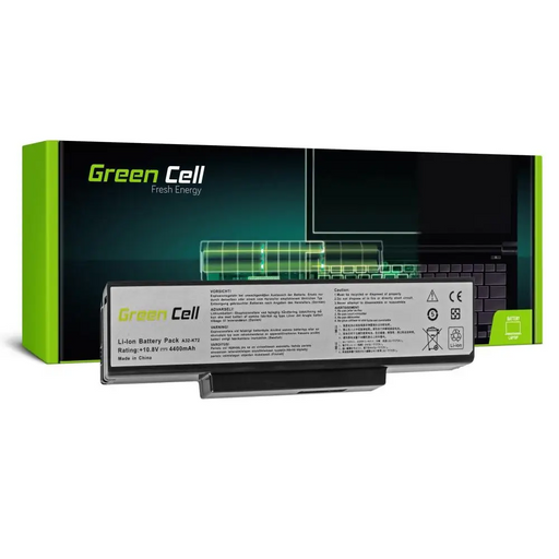 Battery for laptop GREEN CELL Asus N71 K72 K72J K72F K73SV N71 N73 N73S N73SV X73S 10.8V 4400mAh - Батерии за