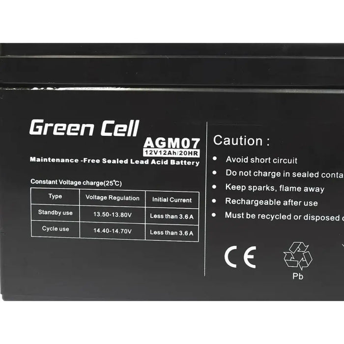 Battery for Uninterruptible Power Supply System UPS Green Cell AGM07 12 Ah 12 V - SAI<<<Електроника Периферни и